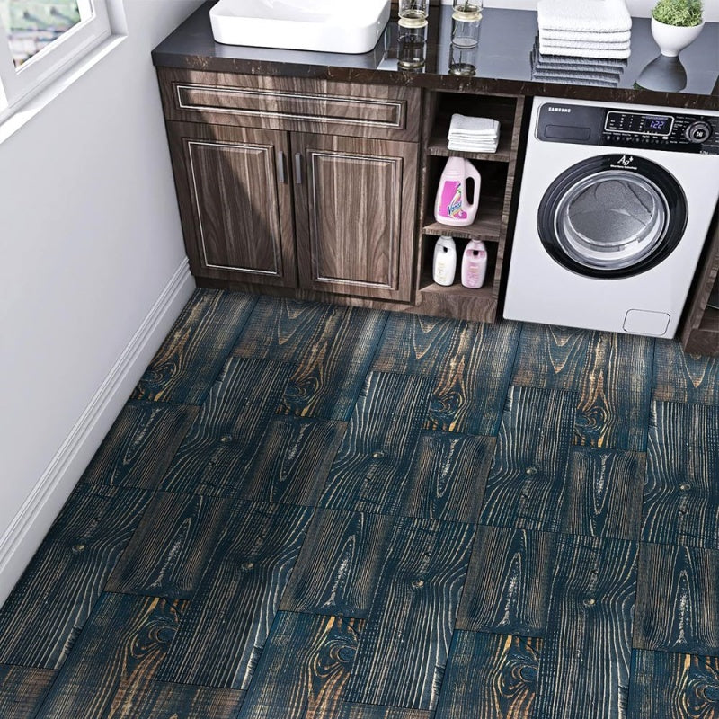 Peel And Stick PVC Flooring, Wood Grain Floor Stickers, Self-adhesive Waterproof And Wear-resistant Tile Stickers, DIY Stickers