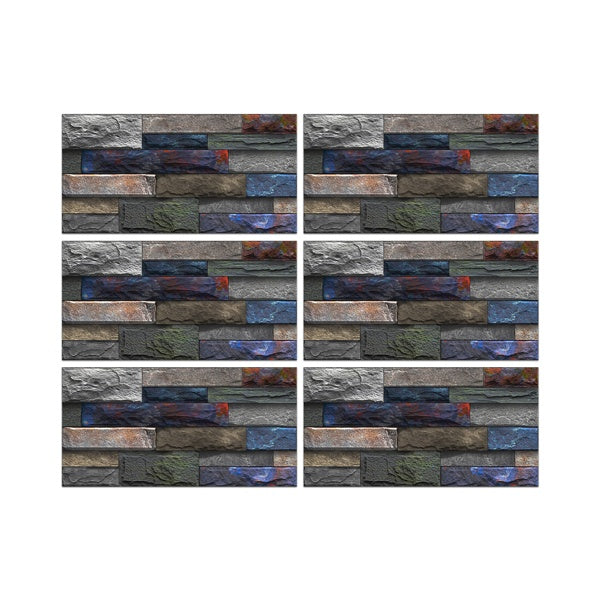Peel And Stick Wallpaper Retro Stone Brick Self-adhesive Wall Stickers Bathroom Kitchen Back Stickers