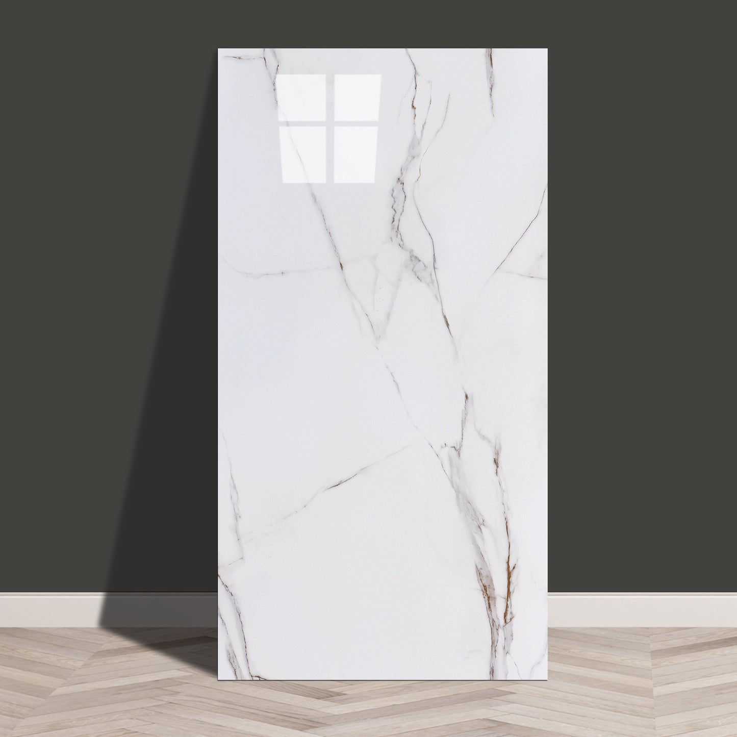Tile Wall Self-adhesive Sticker Marble Glossy