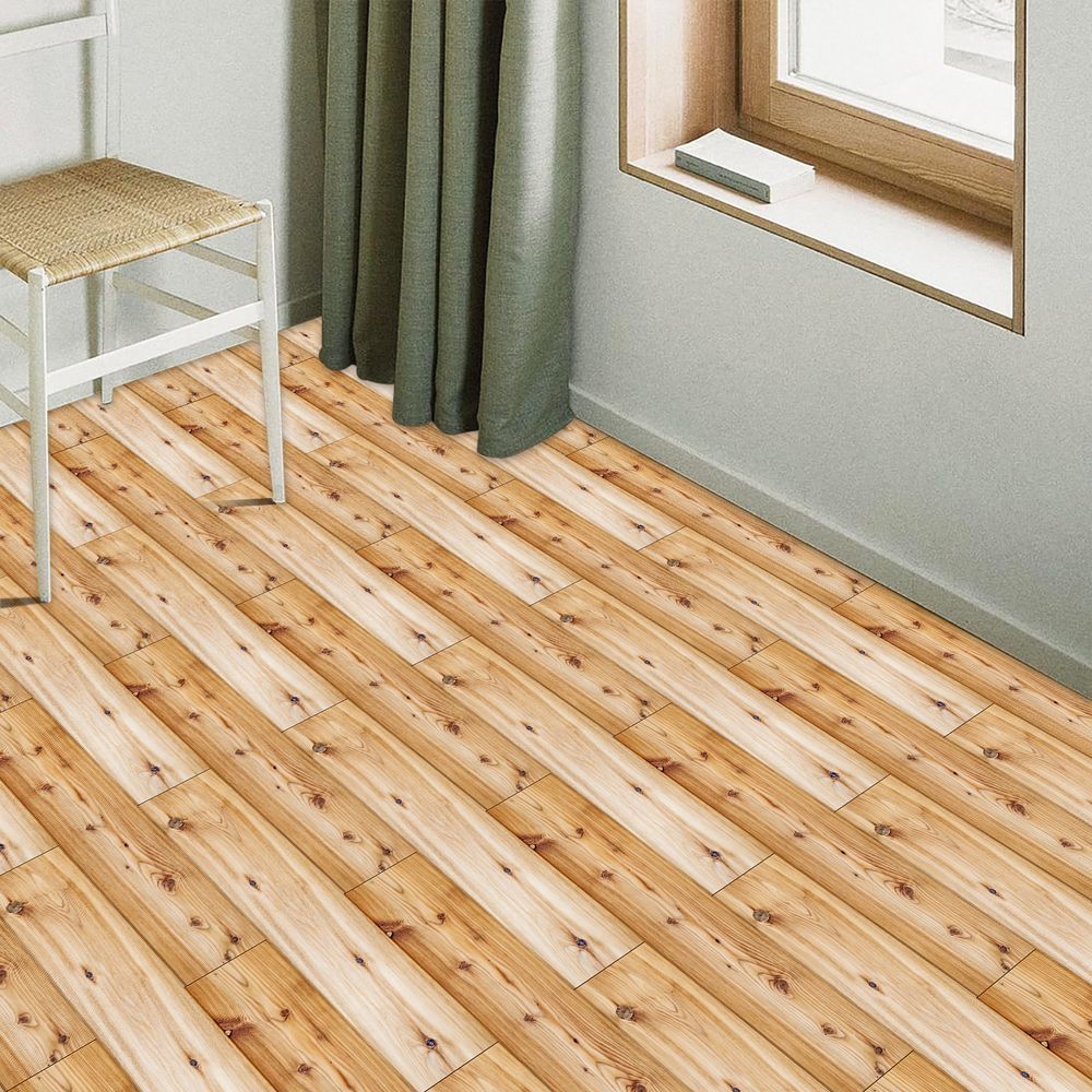 Self-adhesive Wood Grain Flooring With Realistic Wood Grain, Durable And Easy DIY Installation For Quick Renovation