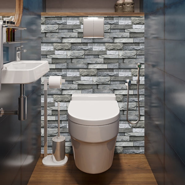 Marble Wall Stickers Home Decoration Self-adhesive Wallpaper, Kitchen Bathroom Backsplash PVC Removable Without Leaving Glue