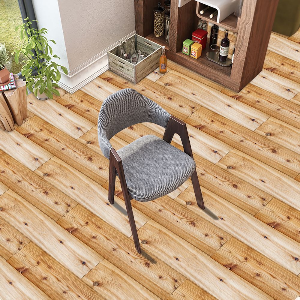 Self-adhesive Wood Grain Flooring With Realistic Wood Grain, Durable And Easy DIY Installation For Quick Renovation