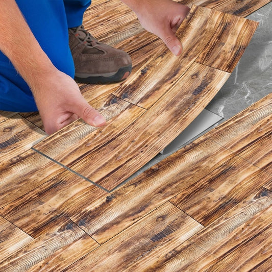 Wood Grain Floor Peel And Stick Floor Tiles Floor Removable Self-adhesive Wear-resistant Floor Tiles Self-adhesive Floor