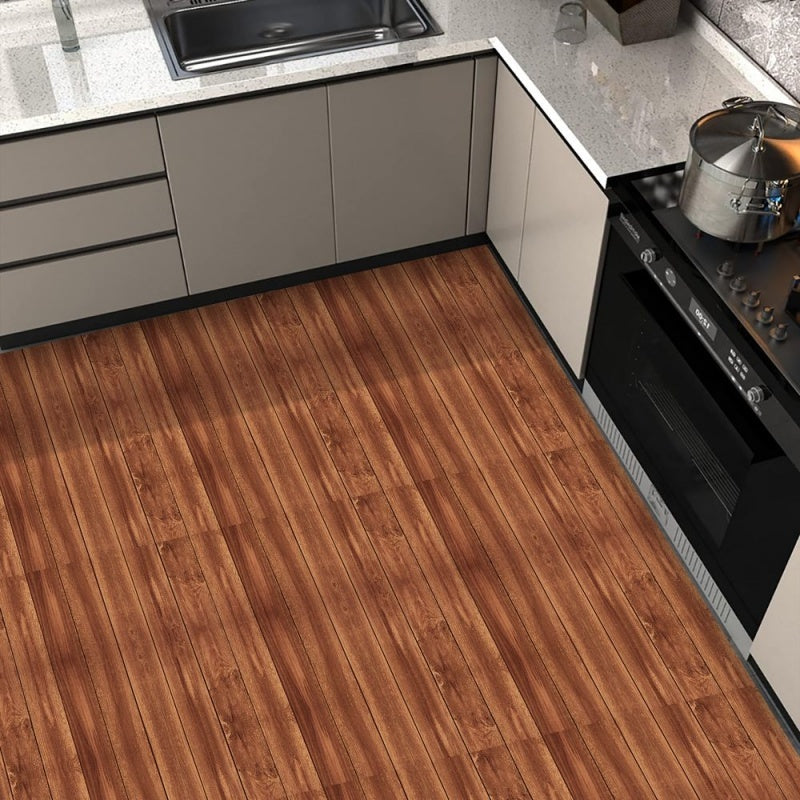 Self-adhesive Wall And Floor Tiles PVC Wood Grain Peel And Stick Floor Stickers Removable