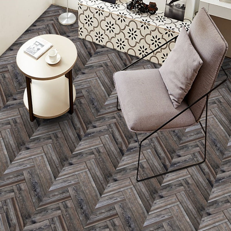 Dark Brown Wood Grain Self-adhesive PVC Floor Stickers, Suitable For Walls And Floors, Self-adhesive Waterproof Tile Stickers