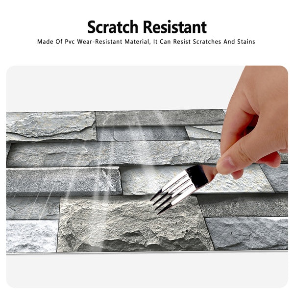 Marble Wall Stickers Home Decoration Self-adhesive Wallpaper, Kitchen Bathroom Backsplash PVC Removable Without Leaving Glue